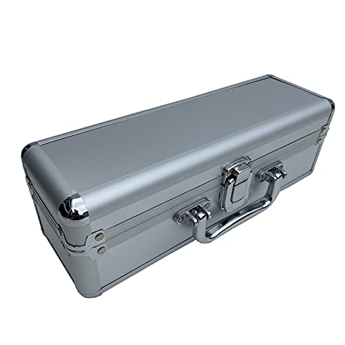 Aluminium-Koffer Alu-Box länglich leer Instrumentenkoffer Flötenkoffer (LxBxH) 30 x 10 x 10 cm Messinstrumente Werkzeug von ECI