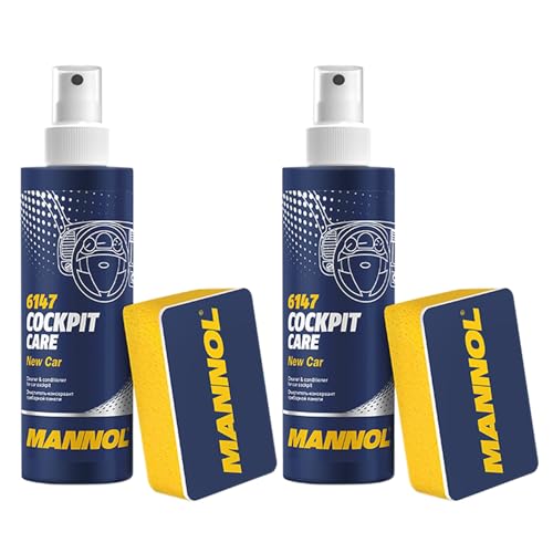 Mannol Cockpit Care Innenraum-Pflege-Reinigung 250 ml verschiedene Duftnoten 2 x New Car von ECI