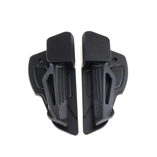 ECKBRJA Für Vespa Für Primavera 150 Für Sprint 125 150 150 Motorrad-Fußrastenverlängerung Fußpedaladapte Hintere Fußstütze Motorrad Fußrasten(Schwarz) von ECKBRJA