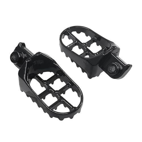 ECKBRJA Fußrasten Für XR50R CRF50 CRF70 CRF80 CRF100F Motorrad Dirt Pit Bike Motorrad Fußrasten(Schwarz 1 Paar) von ECKBRJA