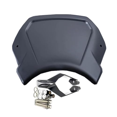 ECKBRJA Motorrad Für Y&amaha XSR155 125 XSR125 XSR 155 Windabweiser-Schirm Frontplatte Windschutzscheibe Motorrad-Windschutzscheibe Zubehör(Schwarz) von ECKBRJA