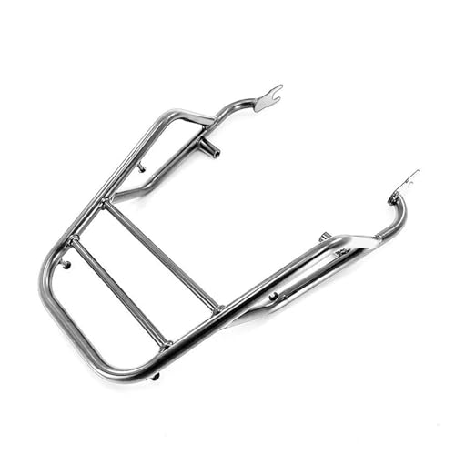 ECKBRJA Motorrad Gepäckträger Für W400 W650 W800 W 400 650 800 Motorrad Gepäckträger Trägerablage(Silber) von ECKBRJA