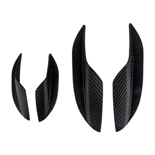 ECKBRJA Universal Auto Front Stoßstange Lippe Flossen Spoiler Splitter Canards Valence Dekoratives Kit Auto-Frontspoiler(Embossed) von ECKBRJA