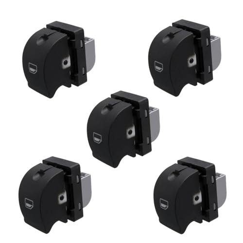 Fenstersteuerungsschalter 8ED 959 855 8ED 959 855B Fenster Elektrischer Fensterheber Schalter Steuerknopf Für A4 B6 2003-2005(5Stk) von ECKBRJA
