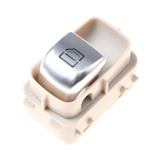 Fenstersteuerungsschalter Elektrionischer Single Window Glasheber Schaltknopf Für E S-Klasse W213 W217 W222 2229051904 2139050309(Beige) von ECKBRJA