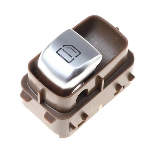 Fenstersteuerungsschalter Elektrionischer Single Window Glasheber Schaltknopf Für E S-Klasse W213 W217 W222 2229051904 2139050309(Kaffee) von ECKBRJA