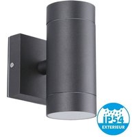 Eclairage Design - GU10 IP54 schwarze Doppelwand-Außenwandleuchte von ECLAIRAGE DESIGN