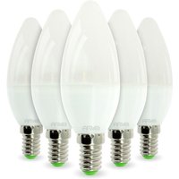 Eclairage Design - Menge von 5 led Birne E14 6W Eq 40W Farbtemperatur: 4000K neutralweiß von ECLAIRAGE DESIGN