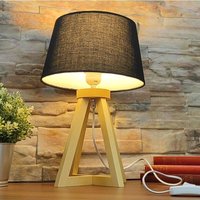 Arum Lighting - hod Tischlampe aus Holz E27 37cm von ARUM LIGHTING