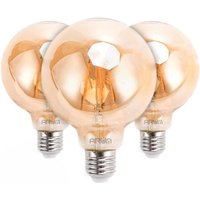 Los mit 3 LED-Lampen E27 G95 Amber Filament 6W von ECLAIRAGE DESIGN