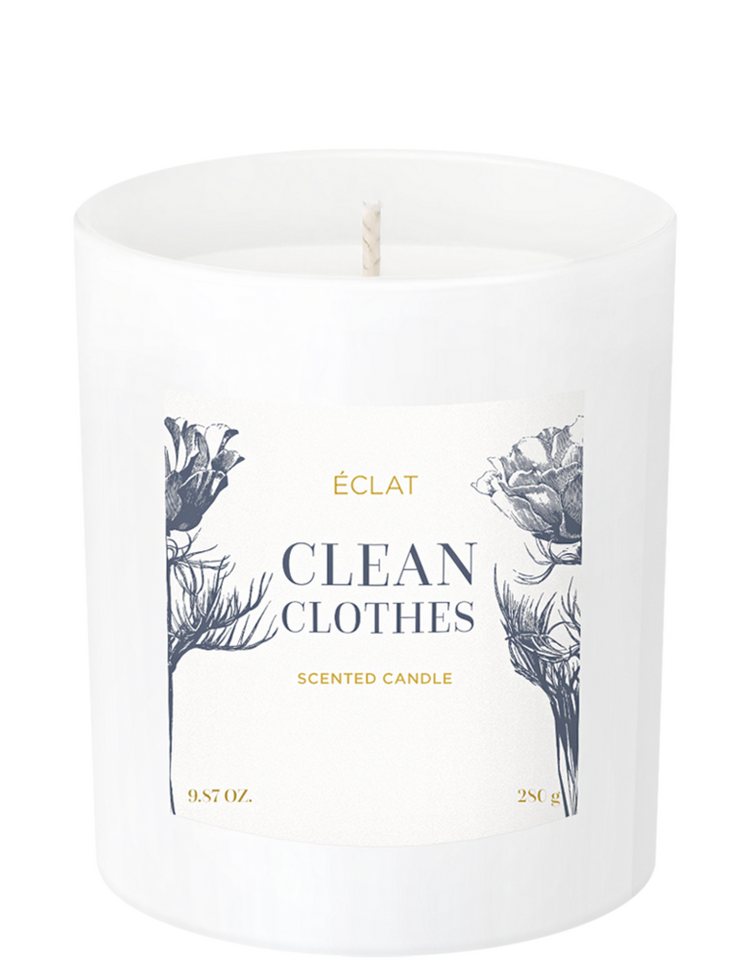 ÉCLAT Duftkerze ÉCLAT Clean Clothes Duftkerze aus Sojawachs, Vegan von ECLAT
