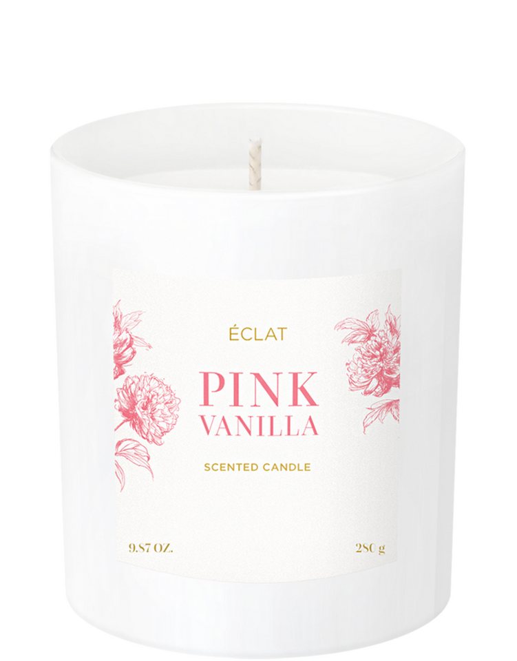 ÉCLAT Duftkerze ÉCLAT Pink Vanilla Duftkerze aus Sojawachs, Vegan von ECLAT