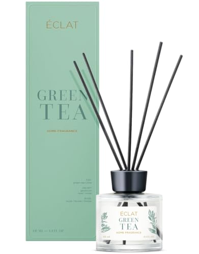 ÉCLAT Green Tea Raumduft - langanhaltender Lufterfrischer mit hochwertigen Inhaltsstoffen - 130 ml - mit Filzstäbchen ÉCLAT Green Tea Raumduft - langanhaltender Lufterfrischer mit hochwertigen Inhaltsstoffen - 130 ml - mit Filzstäbchen von ÉCLAT