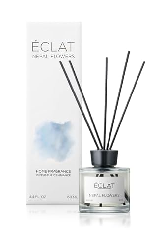 ÉCLAT Nepal Flowers Raumduft - langanhaltender Lufterfrischer mit hochwertigen Inhaltsstoffen - 130 ml - mit Filzstäbchen von ÉCLAT