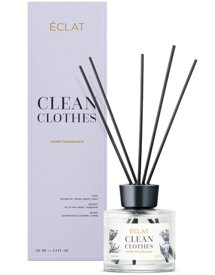 ÉCLAT Raumduft ECLAT Clean Clothes - Raumduft Diffusor Lufterfrischer mit Stäbchen ÉCLAT Raumduft ECLAT Clean Clothes - Raumduft Diffusor Lufterfrischer mit Stäbchen von ECLAT