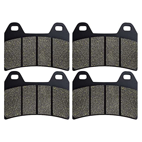 ECLAY Bremsbeläge Motorrad Für Benelli Trek 899 TNT 899 Tornado 900 Titanium TNT 1130 Cafe Racer Trek 1130 Amazonas Bremsbeläge Vorne Und Hinten (Color : 2 Pairs Front) von ECLAY
