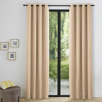 2er-Set Thermo-Verdunkelungsvorhänge beige 140 x 260 cm - Beige von ECLIPSE PARIS