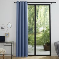 Verdunkelnde Vorhänge in zartem Blau 140 x 260 cm - bleu von ECLIPSE PARIS