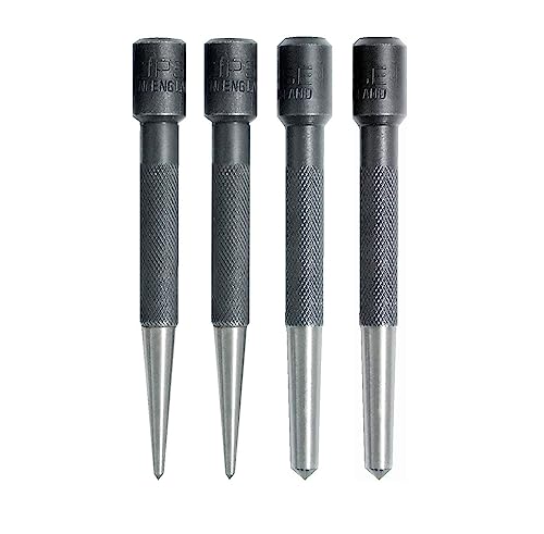 Eclipse Professional Tools 351W Körner-Set mit rundem Kopf, 3,2 mm - 6,35 mm Spitzendurchmesser, 4 Stück von ECLIPSE