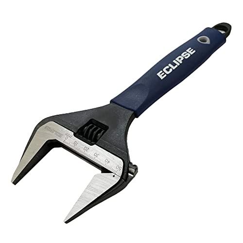 Eclipse Professional Tools ADJW10WJ 250 mm Einmaulschlüssel mit extra weiter Schlüsselweite von 50 mm, Grau von ECLIPSE