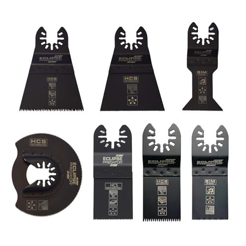 Eclipse Professional Tools EC-M7SET 7-teiliges oszillierendes Sägeblatt-Set zum Schneiden von Holz und Metall Eclipse Professional Tools EC-M7SET 7-teiliges oszillierendes Sägeblatt-Set zum Schneiden von Holz und Metall von ECLIPSE