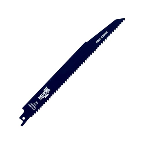 Eclipse Professional Tools EC-S1110DF Predator Säbelsäge-Blätter zum Schneiden von Holz und Metall, aus Bimetall, 225 mm x 6 ZpZ, 5 Stück von ECLIPSE