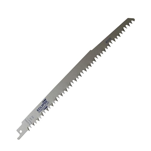 Eclipse Professional Tools EC-S1531L Predator Säbelsäge-Blätter zum Schneiden von Holz, hochfester Karbonstahl, 240 mm x 5 ZpZ, 5 Stück von ECLIPSE