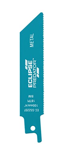 Eclipse Professional Tools EC-S522EF Predator Säbelsäge-Blätter zum Schneiden von Metall, aus Bimetall, 100 mm x 18 ZpZ, 5 Stück Eclipse Professional Tools EC-S522EF Predator Säbelsäge-Blätter zum Schneiden von Metall, aus Bimetall, 100 mm x 18 ZpZ, 5 Stück von ECLIPSE
