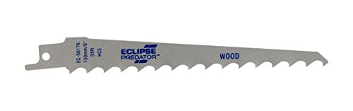 Eclipse Professional Tools EC-S617K Predator Säbelsäge-Blätter zum Schneiden von Holz, aus hochfestem Karbonstahl, 150 mm x 3 ZpZ, 5 Stück von Eclipse Professional Tools