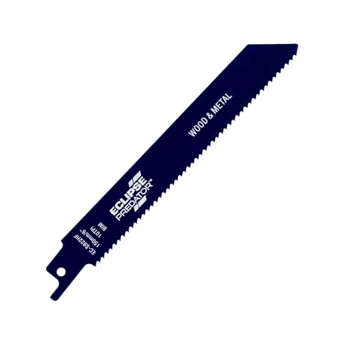 Eclipse Professional Tools EC-S922HF Predator Säbelsäge-Blätter zum Schneiden von Holz und Metall, aus Bimetall, 150 mm x 10 ZpZ, 5 Stück Eclipse Professional Tools EC-S922HF Predator Säbelsäge-Blätter zum Schneiden von Holz und Metall, aus Bimetall, 150 mm x 10 ZpZ, 5 Stück von ECLIPSE