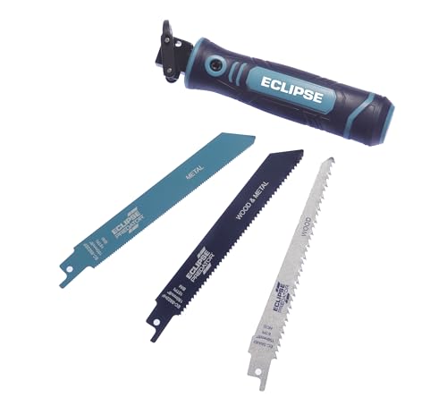 Eclipse Professional Tools EMFH4PS Multifunktionsgriff und Stichsägeblatt-Set, Handsäge zum Schneiden von Holz, Metall und Holz mit Nägeln Eclipse Professional Tools EMFH4PS Multifunktionsgriff und Stichsägeblatt-Set, Handsäge zum Schneiden von Holz, Metall und Holz mit Nägeln von ECLIPSE