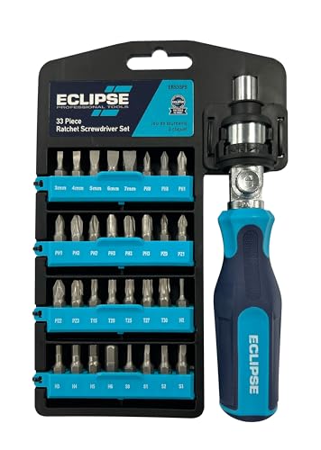 Eclipse Professional Tools ERS33PS Ratschenschraubendreher-Set, 33-teilig von ECLIPSE