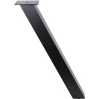 1Pc X 28 "Abgewinkeltes Stahl Esstisch Bein, Couchtisch Bürotisch Computer Schreibtisch Industrielle Küchentisch Schwarz von ECLV