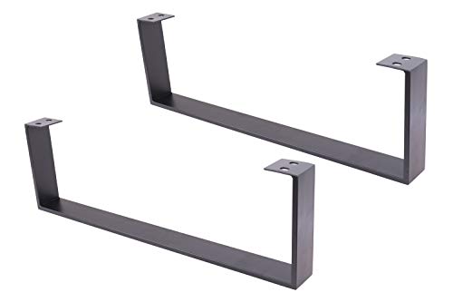 2 x 20,3 cm Couchtischbeine, U-förmige Stahl-Tischbeine, Schrankbeine, Sofa-Beine, schwarz 2 x 20,3 cm Couchtischbeine, U-förmige Stahl-Tischbeine, Schrankbeine, Sofa-Beine, schwarz von ECLV