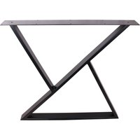 Schwarzes Z-Förmiges Tischbein Aus Stahl 72 cm Langes Ess - Oder Schreibtischbein von ECLV