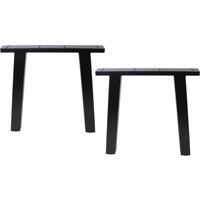 stahl Tischbeine 45 cm Schwarze Metall Tischbeine, 2Er-Set von ECLV
