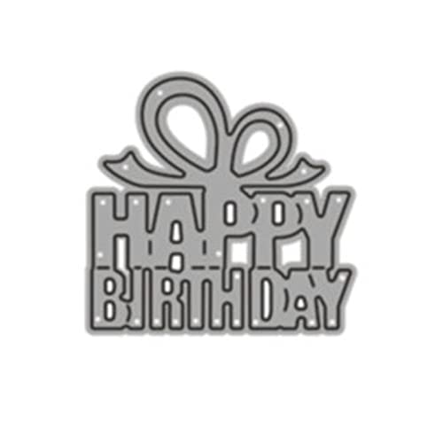 ECMQS Alles Gute zum Geburtstag Tag DIY Stanzschablone, Scrapbooking Prägeschablonen Stanzformen Schablonen Für Scrapbooking von ECMQS