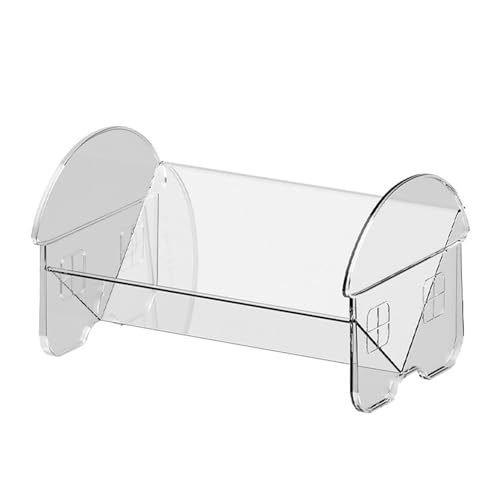 ECMQS Durchsichtiges Bücherregal aus Kunststoff, Schreibtisch-Organizer, Zeitschriftensammler, multifunktionaler Papierordner, von ECMQS