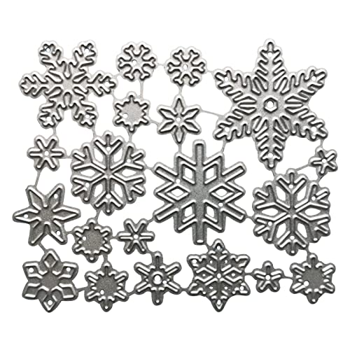 ECMQS Winter Schneeflocken DIY Stanzschablone, Scrapbooking Prägeschablonen Stanzformen Schablonen Für Scrapbooking von ECMQS