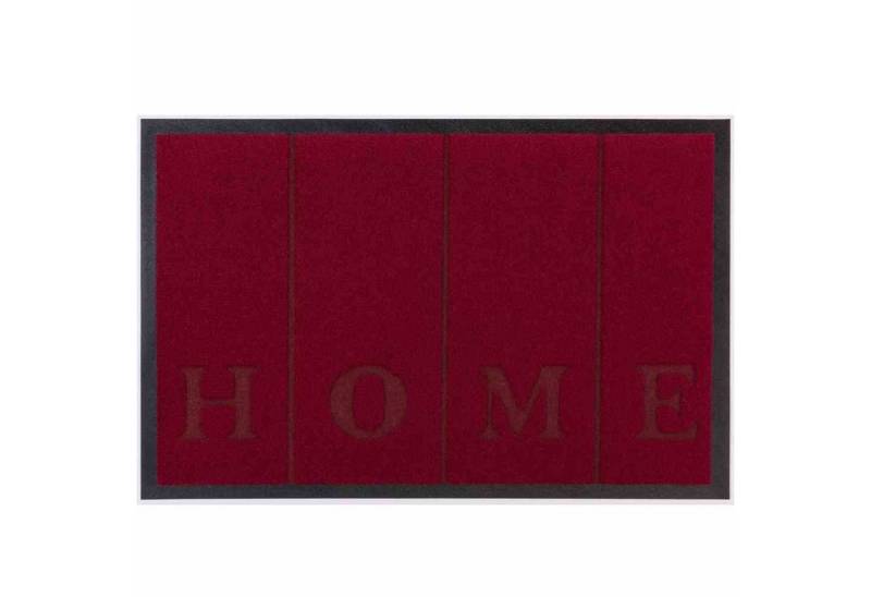ECO+MAT Fußmatte Fußmatte Scala Home bordeaux 50x70cm Schmutzfangmatte Türmatte Fußabtr von ECO+MAT