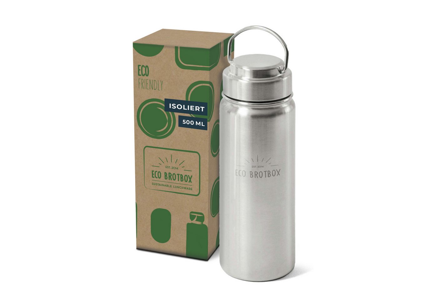 ECO Brotbox Isolierflasche Isolierflasche YIN (0,5 L) von ECO Brotbox