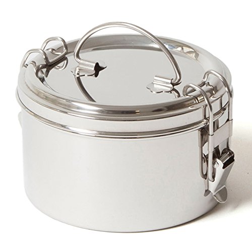 ECO Brotbox | Tiffin Bowl | runde Lunchbox aus Edelstahl | 1400 ml von ECO Brotbox