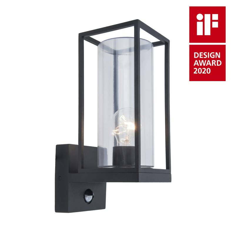 LUTEC Außenwandleuchte FLAIR Aluminium / Glas matt schwarz (5288802012) von ECO-LIGHT Leuchten GmbH