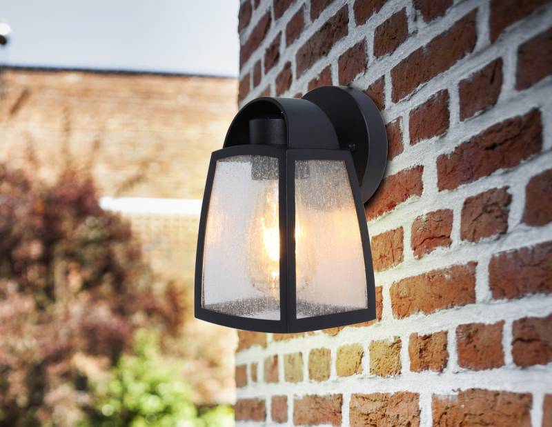 LUTEC Außenwandleuchte KELSEY Aluminium / Glas schwarz (5273701012) von ECO-LIGHT Leuchten GmbH