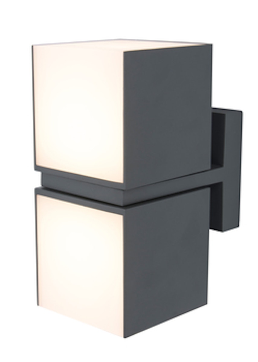 LUTEC LED-Aussenleuchte CUBA Aluminiumguss / PC anthrazit (5193801118) von ECO-LIGHT Leuchten GmbH