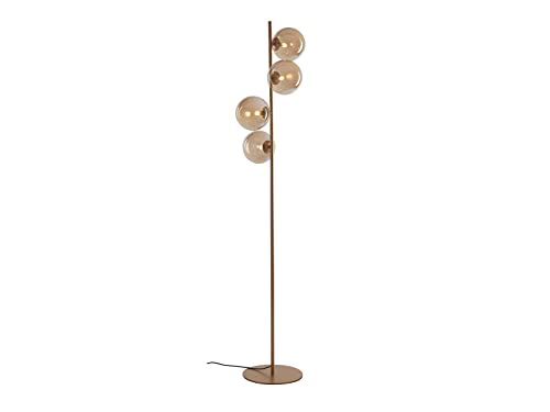 ECO-LIGHT Elegante Stehleuchte 4 flammig, Metall Messing & Rauchglas Kugeln Amber mundgeblasen, 160cm hoch ECO-LIGHT Elegante Stehleuchte 4 flammig, Metall Messing & Rauchglas Kugeln Amber mundgeblasen, 160cm hoch von ECO-LIGHT