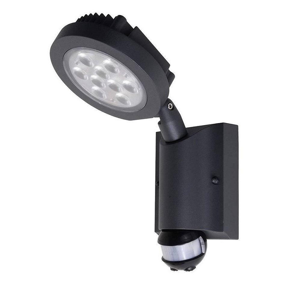 ECO-LIGHT LED Außen-Wandleuchte 6102-S-PIR-GR Lutec LED Strahler NEVADA IP54 PIR von ECO-LIGHT
