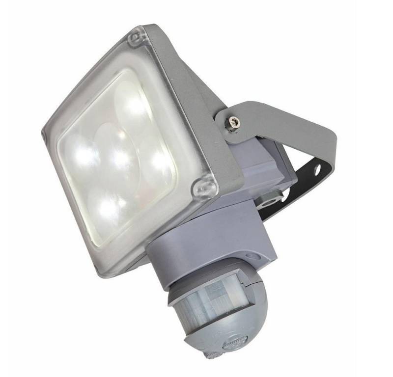 ECO-LIGHT LED Außen-Wandleuchte 6170-S-PIR-SI LED Außenwandstrahler Fluter NEGARA von ECO-LIGHT