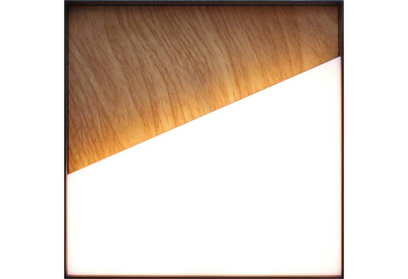 ECO-LIGHT LED Außen-Wandleuchte LED-Wandleuchte MEG holzfarben, Dimmfunktion, LED fest integriert, Warmweiß, Akku-Licht für Innen & Außen von ECO-LIGHT