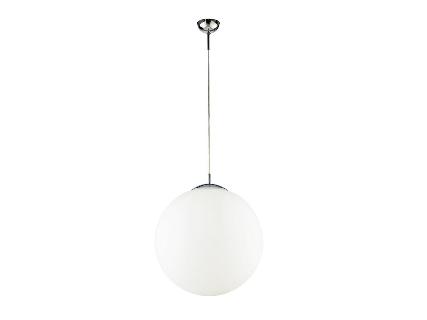 ECO-LIGHT LED Pendelleuchte, Dimmfunktion, LED wechselbar, Warmweiß, Glas-kugel Lampenschirm für über-n Esstisch & Galerie hängend, Ø 35cm von ECO-LIGHT